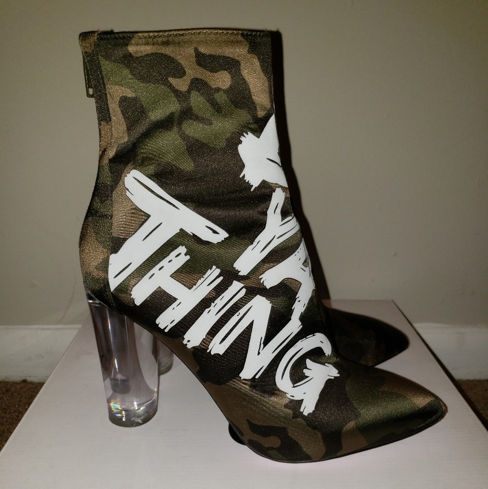 Aldo Oceani Camo "DO YA THING" Booties